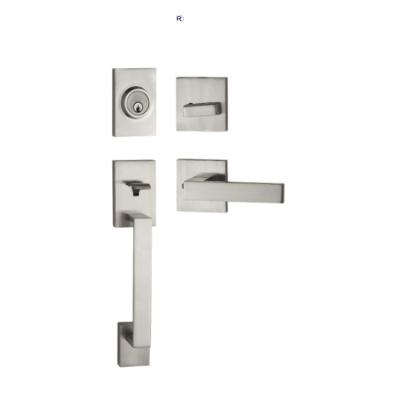 China Easy Installation Handleset Locks Suppliers Panel Door Locks With Mortise Key Door Lockset With Lever Door Handle For Hotel Lock for sale