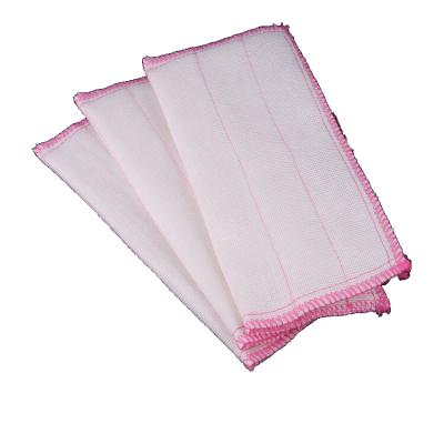 China Sustainable Microfiber Cleaning Cloth Wash Edge OEM Gsm Item Feature Weight Material Origin Overlock Size for sale