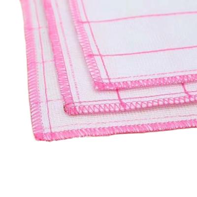 China Sustainable Microfiber Cleaning Cloth Wash Towel Edge OEM Gsm Item Feature Weight Eco Material Hours Origin Overlock Size for sale