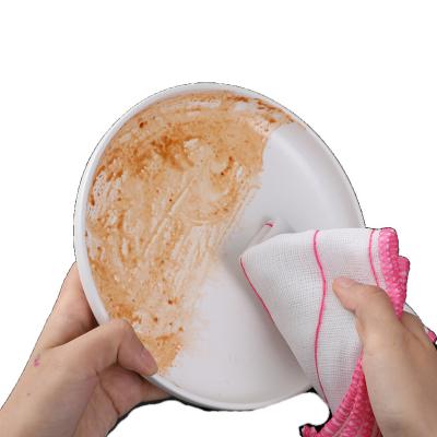 China Sustainable 30 PCS Soft Lint Free Coconut Shell Washing Towel Cleaning Cloth Not Contaminated Oil Strong Water Absorbent Dish Cloth Rag Mop for sale