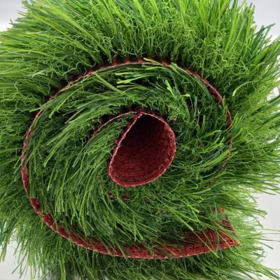 China Lawn 5.0 Background M Red Silk 2 5.0 Soccer Field Indoor Sports Lawn Outdoor Sports Football Field Rubber Artificial Red Silk 2 for sale