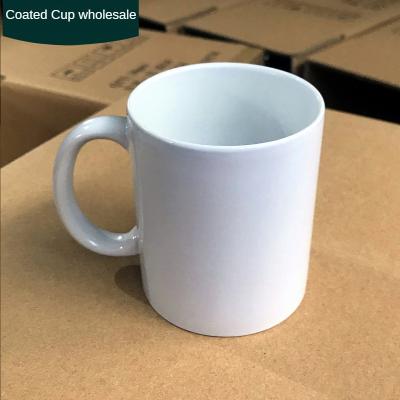 China Stocked 11oz Sublimation Thermal Blank Coated Mug European And American Class A Thermal Transfer Mug for sale