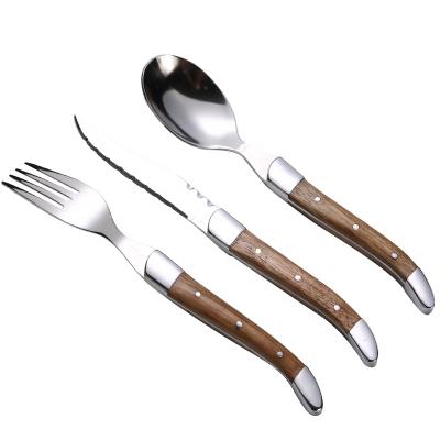 China High Quality Disposable Cutlery Set Stainless Steel Dinner Set Tableware Fork Knife And Spoon Set for sale