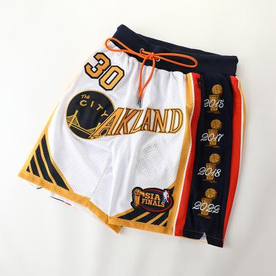 China Digital Printed Breathable Mesh Double Zipper Sports Shorts Basketball Shorts for sale