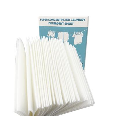 China 2022 bulk laundry disposable high quality eco-friendly super condensed laundry detergent sheets/strips for sale