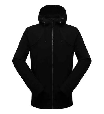 China Softshell Jacket Waterproof Custom Water Repellent Mens Breathable Fleece Raising Jacket for sale