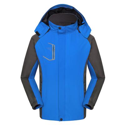 China 2021 New Fashion Waterproof Detachable Zipper Hood Men's Winter Front Custom Waterproof Jackets Outdoor for sale