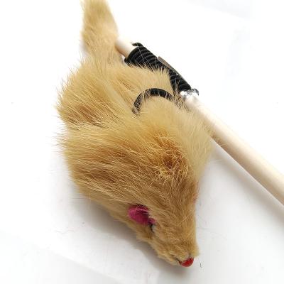 China Wholesale Bulk Viable Cat Toy Dog Mouse Fur Rabbit Custom Pet Rabbit Fur Catch Mouse Toys for sale