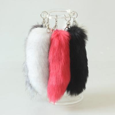 China Fox Tail Bag Accessories New Smudge Tails Fur Pendant for sale