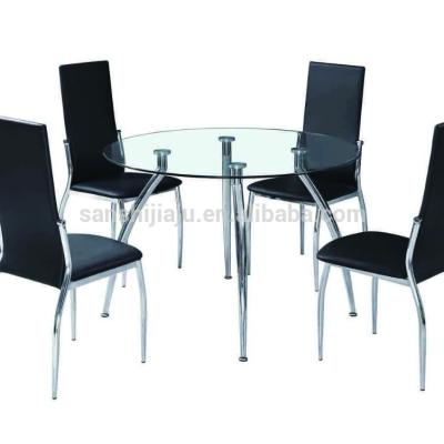 China Comfortable popular modern glass dining table coffee table for sale