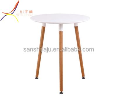 China Modern Wholesale Coffee Particleboard Round Tables Tables Wood Dining for sale