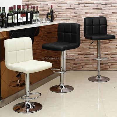 China Modern Swivel Adjustable Barstools , Morden PU Leather Hydraulic Counter Stool for sale