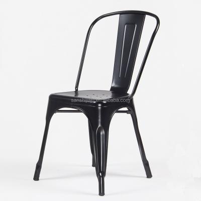 China Dining Chair Industrial Metal Frame Cafe Chair Stackable Metal Dining Swamp Chair for sale