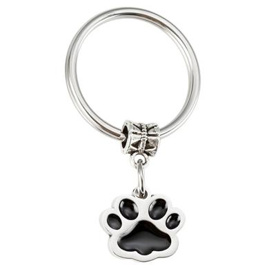 China Advanced Dog Foot Simplicity Design Key Chain Sturdy And Durable Designer Keychains for sale