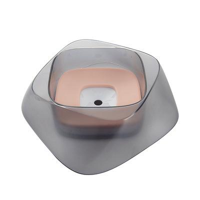 China Durable Matte Diamond Splash Proof Cat Pet Water Bowl Buoyancy Dog Water Float Bowl for sale