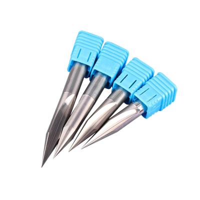 China Carbide End Mill Flute Cutter Engraves Tungsten Carbide Drag Drill Bit V Cuting Shape Engraving Milling Tool for sale