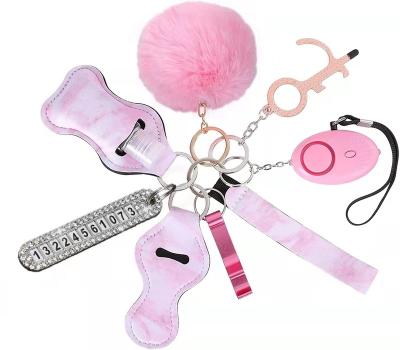 China Eco-friendly key chain set for women and girls safety key chain set for woman safety keychains full set for women for sale