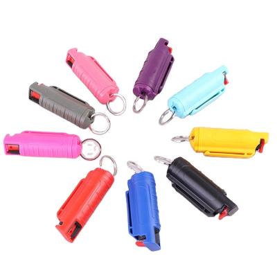 China Wholesale Bulk Self Defense Set 20ml Mini Plastic Case Women Eco-friendly Key Chain for sale