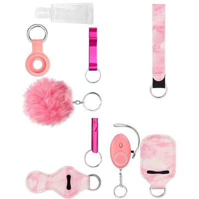 China Multifunctional 10 in 1 Set Multifunctional 10 in 1 Self Defense Kit with Airtag Case Self Defense Key Chain Set for Women and Children Safety for sale