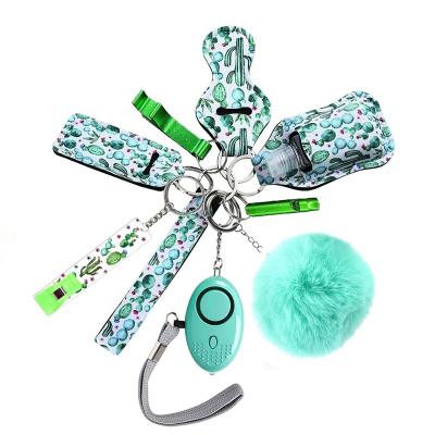 China Eco-Friendly Key Chain Set For Women And Girls10PCS Portable Key Chains Kit Including Credit Card Puller for sale