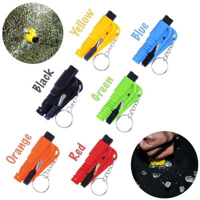 China Eco - Friendly Rescue Key Chain With Slopocutter For Motorist Emergency Life Hammer Rescue Knife for sale