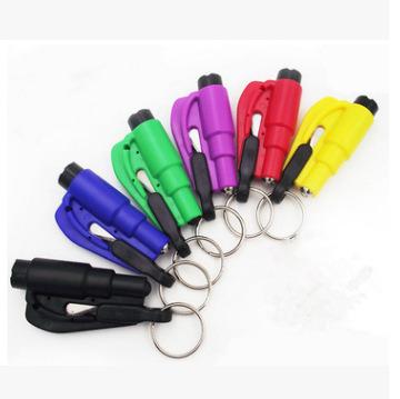 China Eco-friendly Vehicle Mounted Emergency Hammer Escape Device Safety Hammer Life Metal Stopper Steel Tungsten Steel Key Chain for sale