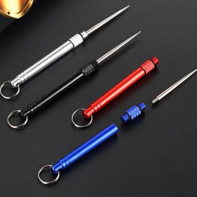 China Carry Tooth Tool Key Pendant Stainless Steel Daily Life Portable Artifact Tooth Pick Fruit Toothpicks Outdoor Camping Self-Defense Tool for sale