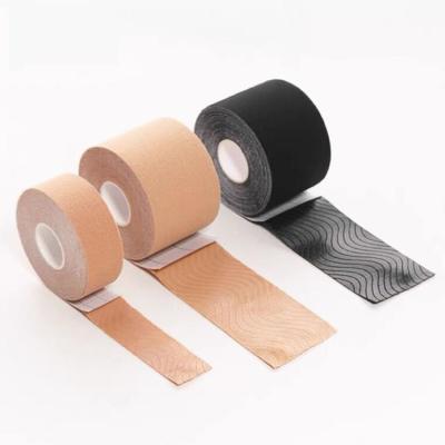 China Comfortable SHINY Factory Lift Up Boob Tape Self Adhesive Transparent Breast Lift Tape 5cm for sale