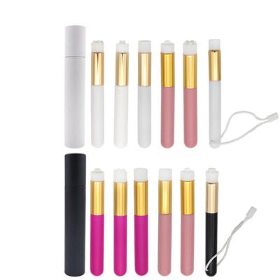 China Flat Brush Private Label Eyelash Brushes Cleaning Extension Brush for sale