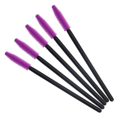 China Plastic Disposable Professional Silicone Mascara Makeup Applicator Brush for sale