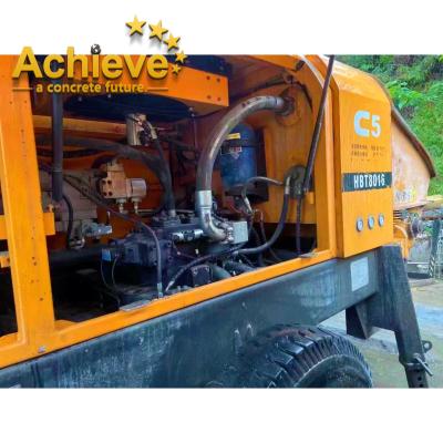 China Sany HBT60 HBT80 Concrete Pump Truck for Cement Delivery Trailer for sale