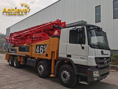 Cina Il camion utilizzato delle pompe per calcestruzzo M46-5 ha montato il MODELLO CALDO MERCEDES BENZ 4141 di VENDITA di PUTZMEISTER M56-5RZ 2014 leggeri in vendita