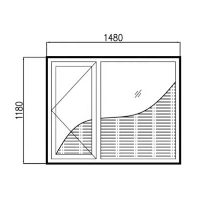 China Heat Insulated 65 Series Factory Direct Sales Modern Casement Window Shade Curtain Windows With Built In Blinds for sale