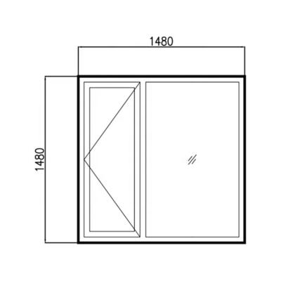 China Thermal Insulation 75 Series Cheap Sound Insulation Curtains Price Factory Direct Supply Heat Insulation Windows for sale