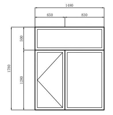 China Direct Selling Thermal Insulation Hung Noise Reduction Casement Windows Single 75 Series Manufacturers for sale