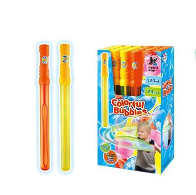 China Plastic Promotional Summer Toys 37cm Outdoor Plastic Bubbles Stick Soap Bubble Wand For Boys And Girls for sale