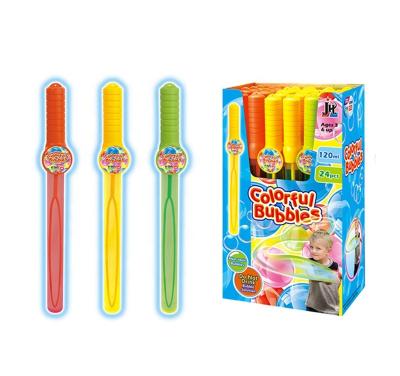 China 120ml Outdoor Plastic Summer Plastic Blow Bubbles Stick Soap Bubble Wand Toys for sale