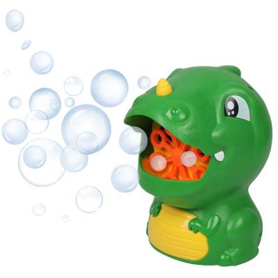 China Dinosaur Plastic Automatic Bubble Toys Party Blowing Machine For Kids for sale