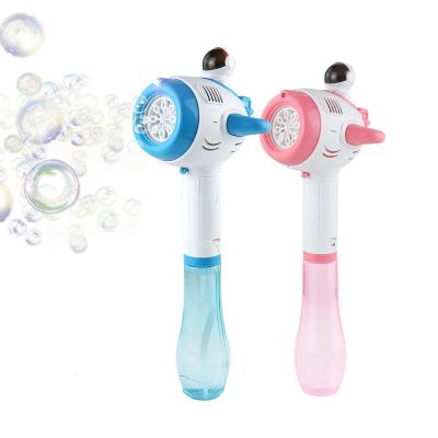 China Hot Sale Boy And Girl Gifts Plastic Space Plane 8 Holes Bubble Blowing Stick With Music And Light for sale