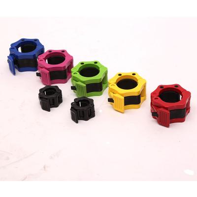 China Universal High Quality Barbell Barbell Bar Clamp Clips Weight Lifting Bar Clamps For Professional OB Bar Diameter 50mm for sale