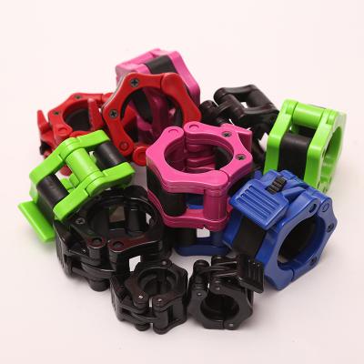 China Universal Barbell Dumbbell Bar Clamp Clips Weight Lifting Bar Clamps For Regular Bars Diameter 25/28/30 Mm for sale