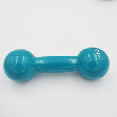 China Universal For Sale Neoprene Vinyl Dipping Dumbbell Gym Dumbbell Round End for sale