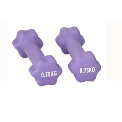 China Universal Star Shaped Vinyl Dipping Neoprene Gym Equipment Fitness Dumbbell Set for sale