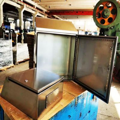 China Customized aluminum stainless steel 304 316L sheet metal fabrication weatherproof enclosure for sale