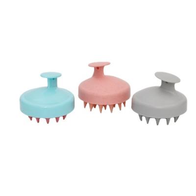 China Scalp Massage Comb Shampoo Hair Wash Brush Bath Shower Brush Silicone Viable Hot Selling Hair Brush With Handle for sale