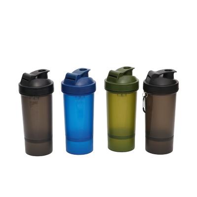 China Viable Wholesale Customer Logo Mountaineering Gym Shaker Gym Sport Water Bottle Protein Shaker Climbing Plastic Cup for sale