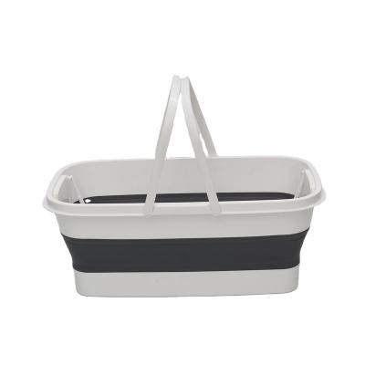 China Viable Multifunctional Collapsible Plastic Outdoor Storage Box Basket Hand Organizer Plastic Basket Picnicmultipurpose for sale