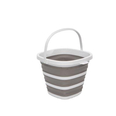 China Viable Multifunctional Portable Bucket Folding Water Plastic Collapsible Broom Fish Bucket Folding Sand Beach Camp Bucket for sale