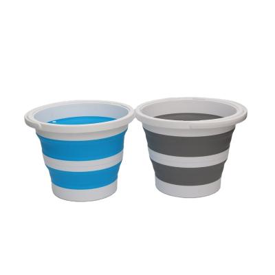 China Sustainable Collapsible Plastic Bucket With 15 Liters Each Foldable Round Tub Space Saving Outdoor Waterpot For Garden Or Camping for sale