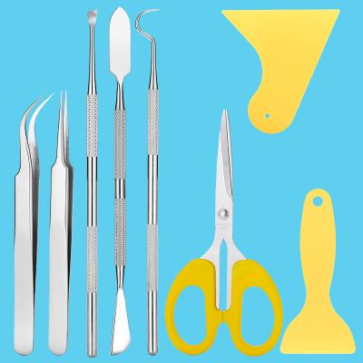 China Basic Craft Work Weeding Tool For Vinyl Craft 8 PCS Tool Kit Set For Silhouettes Cutting Lettering Cameos Splicing for sale